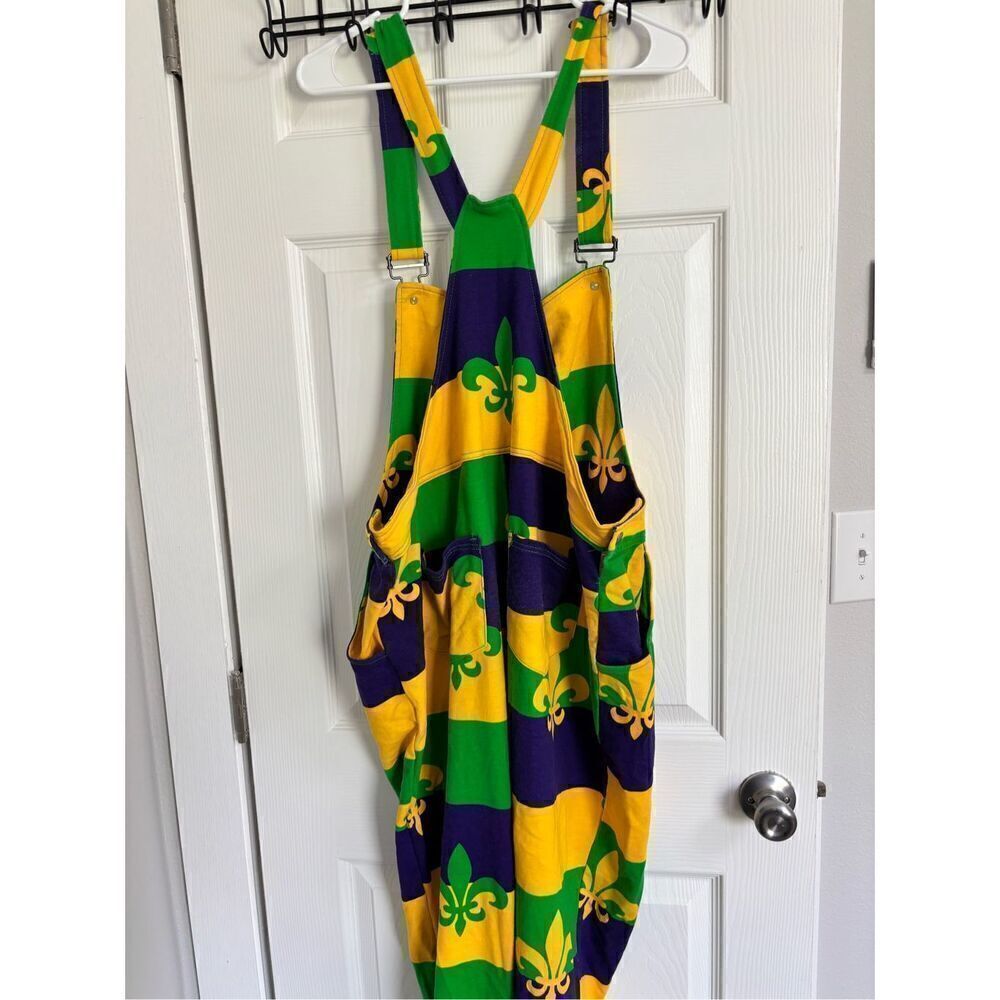 Mardi Gras Overalls XL